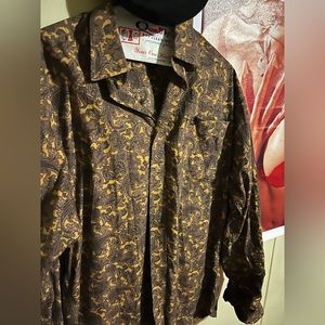 Psychedelic western dress shirt